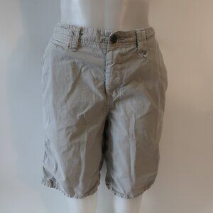 Mens Paperbacks Taupe-Gray Flat Front Bermuda Shorts 34